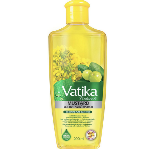 Łagodzący olejek do włosów Vatika- Musztardowy 200ml, ważność: 30.03.2024